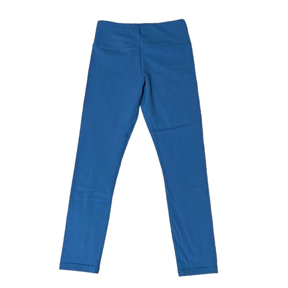 Zyia Leggings Woman's Size 4 Blue Pull On Stretch 7/8 24" Inseam Yoga Gym